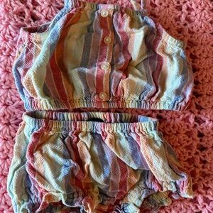 Rainbow Striped Kids Outfit
